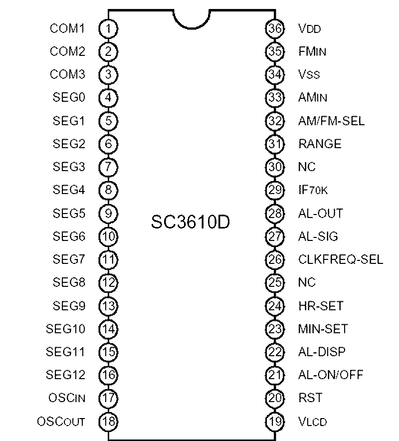 Sc3610d схема включения